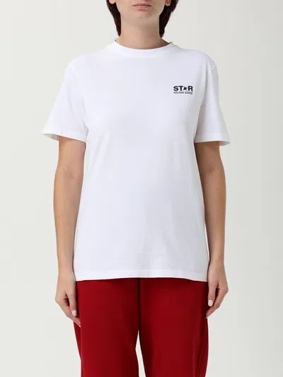 Golden Goose Classic Cotton T-shirt With Iconic Logo And Bold Back Design In White