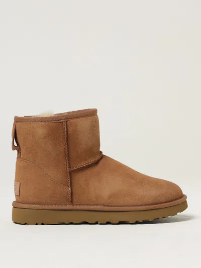 Ugg 10mm Mini Classic Ii Shearling Boots In Brown