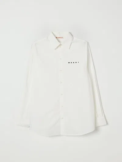 衬衫 MARNI 儿童 颜色 奶油色