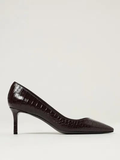 Jimmy Choo Crocodile-embossed Pointed-toe Pumps In Brown