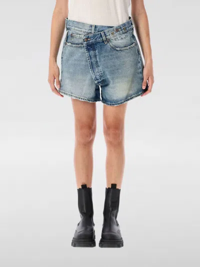 R13 Crossover Short In Blue