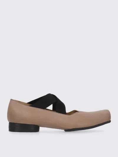 Uma Wang Ballet Lace-up Shoes Squared Toe In Neutral