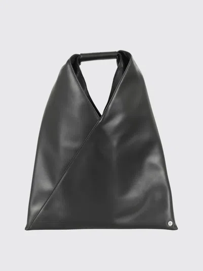 Mm6 Maison Margiela Mm6 By Maison Margiela Triangular Black Handbag With Minimalist Design In Black
