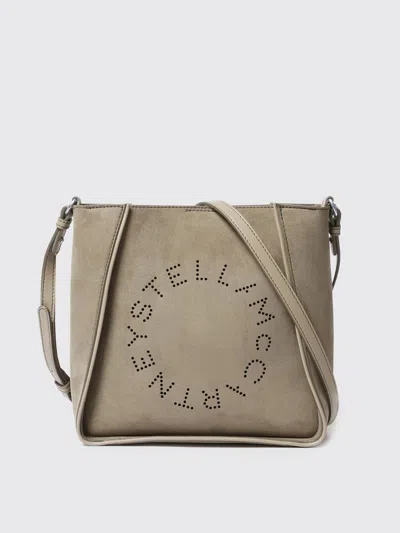 Stella Mccartney Khaki Crossbody Bag With Adjustable Strap In Neutral
