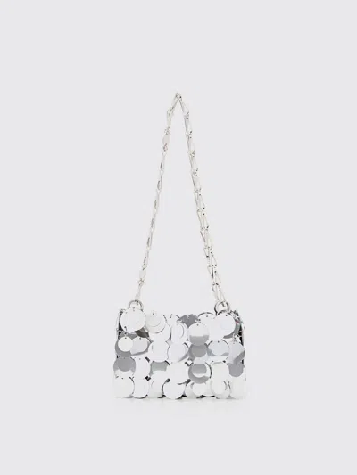 Rabanne Women's Maxi Sequins Nano Shoulder Bag In Silver