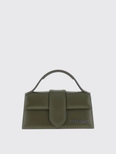 Jacquemus The Bambino Leather Tote In Green