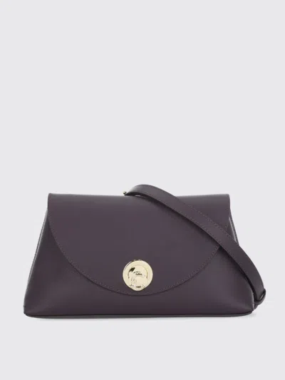 Coccinelle Leather Shoulder Bag Handle In Purple
