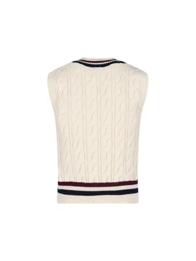 Celine Man Sweater Cream Size M Cashmere In Neutral