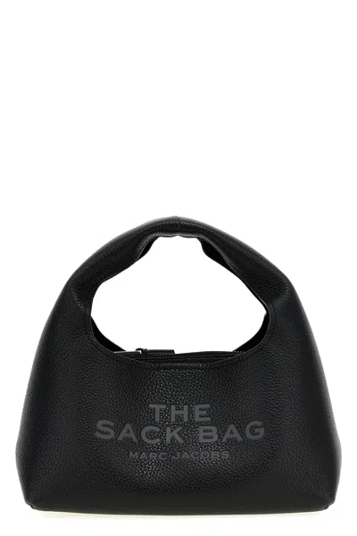 Marc Jacobs The Mini Sack Leather Handbag In Black