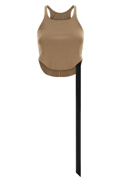 Drkshdw Tank Top In Brown