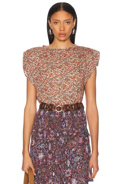 Isabel Marant Étoile Devani Top In Brown