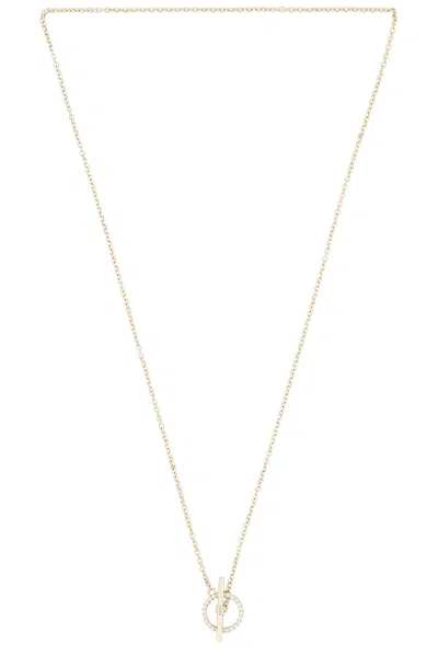 Stone And Strand Diamond Toggle Link Necklace In Gold