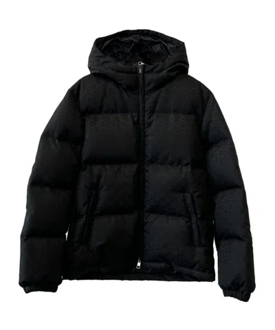 Gucci Down Jacket With Hood And Elastic Cuffs In Black