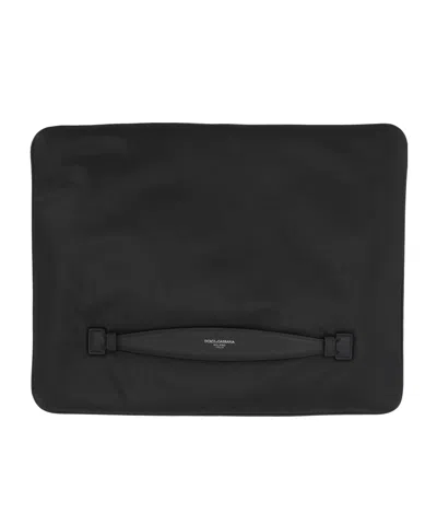 Dolce & Gabbana Zipper Clutch In Black