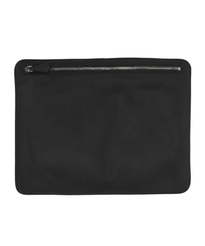 Dolce & Gabbana Zipper Clutch In Black