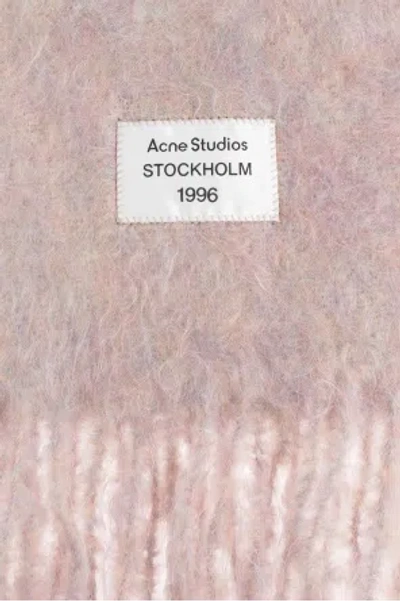 Acne Studios Wool Scarf Logo Ca0392wo R Ai4 In Brown