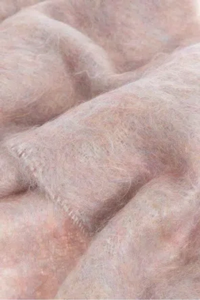 Acne Studios Wool Scarf Logo Ca0392wo R Ai4 In Brown