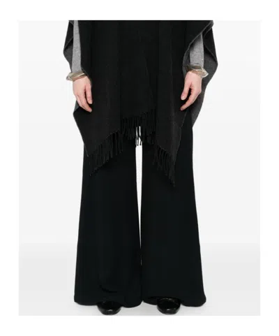 Fabiana Filippi Trousers Wide-leg Elasticated Waistband In Black