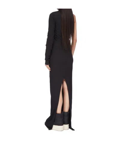Rick Owens Drkshdw "ziggy" Dress In Black