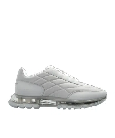 Givenchy Quilted Translucent-sole Sneakers In Gray