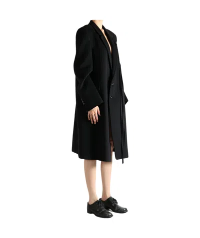 Ann Demeulemeester Viv High Comfort Tailored Coat In Black