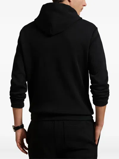 Polo Ralph Lauren Men's Double-knit Hoodie In Black