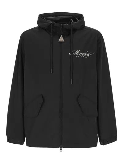 Moncler Hooded Jacket In Black