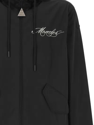Moncler Hooded Jacket In Black