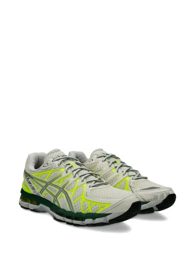 Asics Mens Cream Pure Silver Gel-kayano 20 Mesh Low-top Trainers In Green