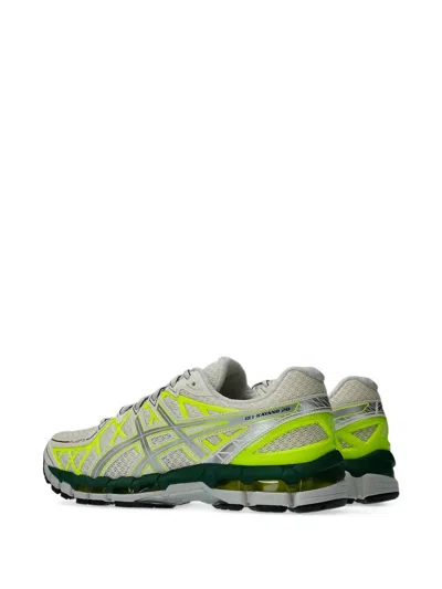 Asics Mens Cream Pure Silver Gel-kayano 20 Mesh Low-top Trainers In Green
