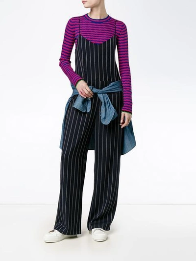 Shop Proenza Schouler Stripe Long Sleeve Top - Red