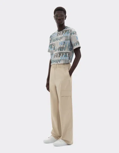 Ferrari Cargo Trousers In Gray