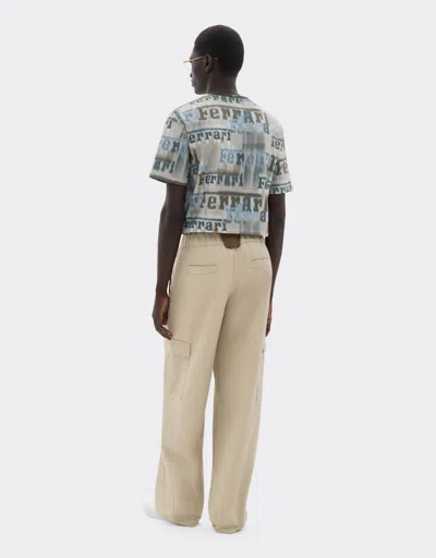 Ferrari Cargo Trousers In Gray