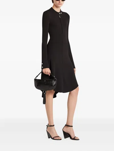 Courrèges Courreges Women Holy Eclipse Leather Shoulder Bag In Black