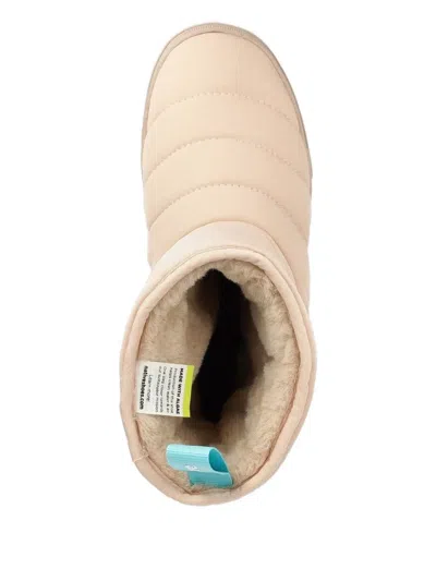 Native Quilted Padded Boots In Neutral