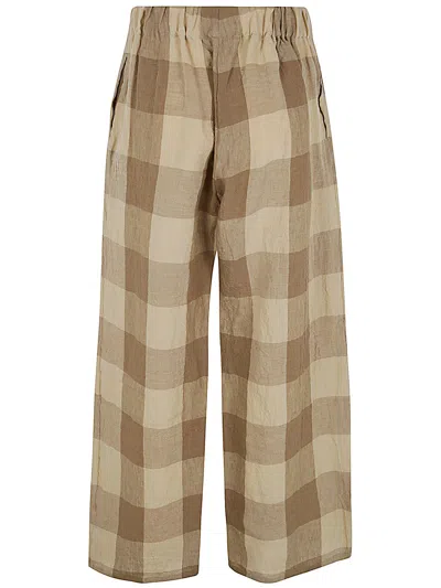 Apuntob Elastic Pants In Brown