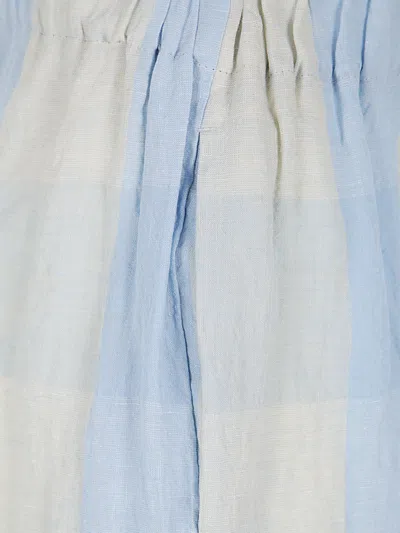 Apuntob Check-patterned Trousers In Blue