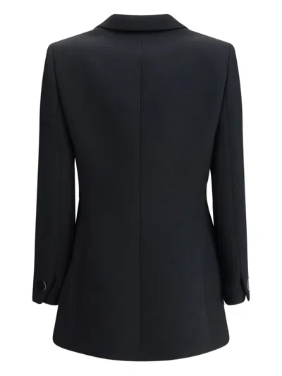 Giorgio Armani Technical Scuba Single-breasted Jacket In Black