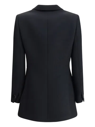 Giorgio Armani Technical Scuba Single-breasted Jacket In Black