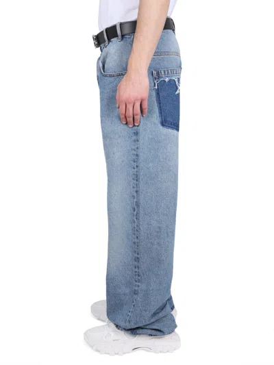 Balmain Loose Fit Jeans In Blue