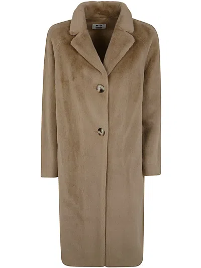 Betta Corradi 2 Bottons Coat In Brown