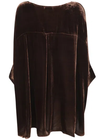 Bianco Levrin Rene Round Neck Shirt In Brown