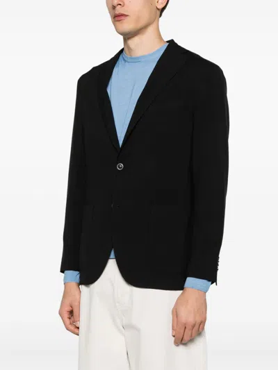 Boglioli Wool Single-breasted Jacket In Black