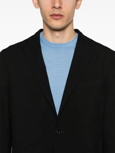 Boglioli Wool Single-breasted Jacket In Black