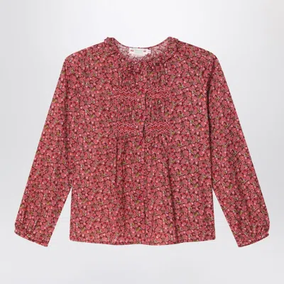 Bonpoint Gentle Blouse In Red Liberty Fabric In Red