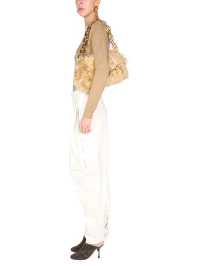 Bottega Veneta Cargo Pants In Neutral