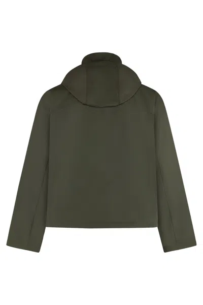 Bottega Veneta Techno Fabric Jacket In Green
