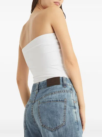 Brunello Cucinelli Loose Fit Denim Jeans With Belt Loops In Blue