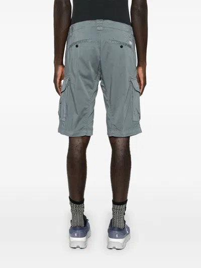 C.p. Company Satin Cargo Shorts In Multi