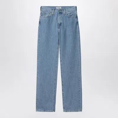 Carhartt Wip Noxon Blue Denim Pants In Multi